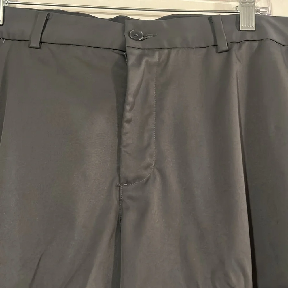 Nike gray flat front dri-fit shorts